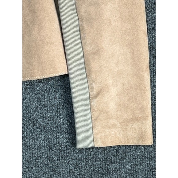 Muubaa Blush Pink Lamb Leather Draped Waterfall Jacket US Size 8 M01115R - Picture 4 of 13